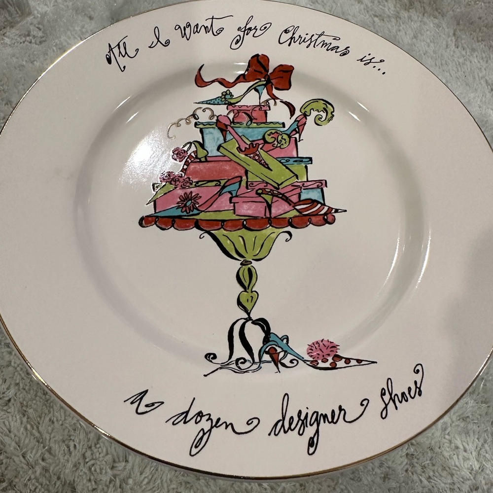Rosanna All I Want For Christmas Plate
